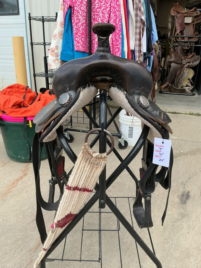 Western Saddle Synthetic S16"G7"