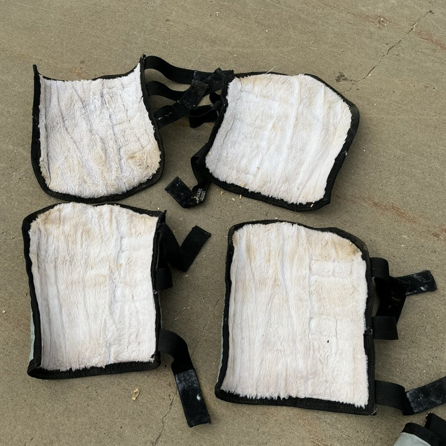 Set Stable Sheet Fleece & Stable grey Shipping Boots