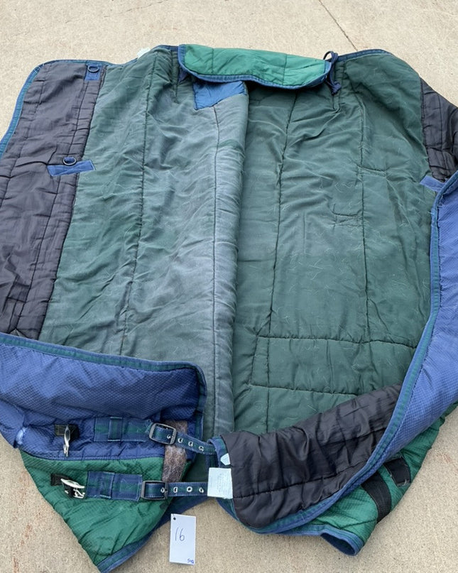 Winter Blanket 76" green/Blue
