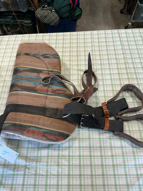Bareback Pad – with Stirrups (Broken Billet Strap) | Used, Good