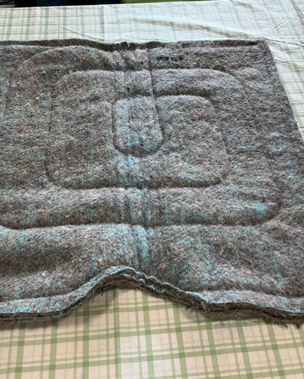 western saddle pad blue