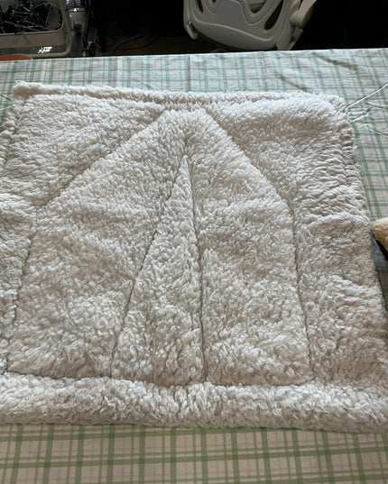 western saddle pad white fleece 