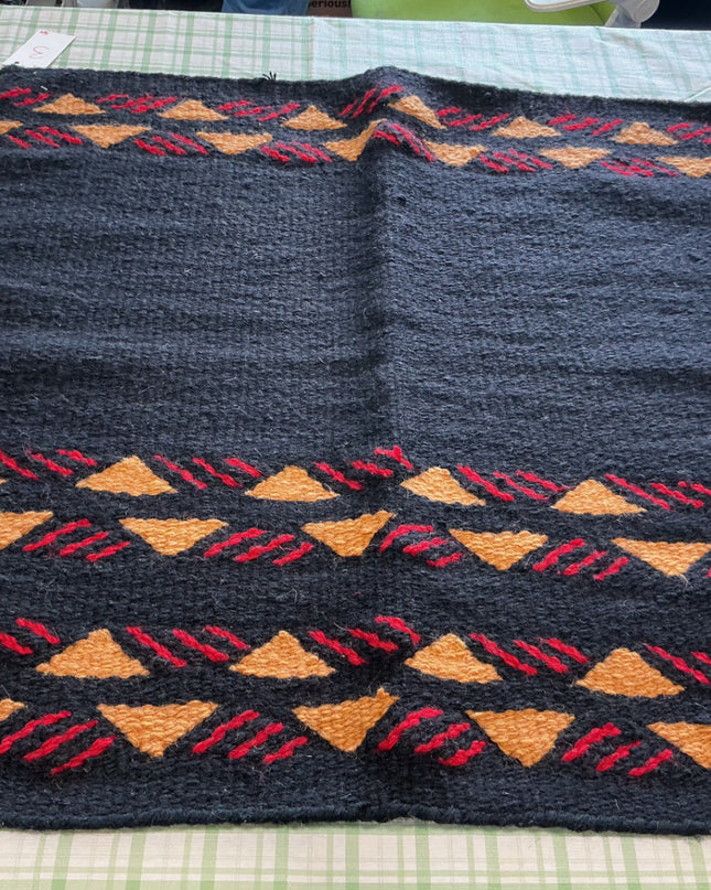 western Saddle  Blanket Black red 34-35"