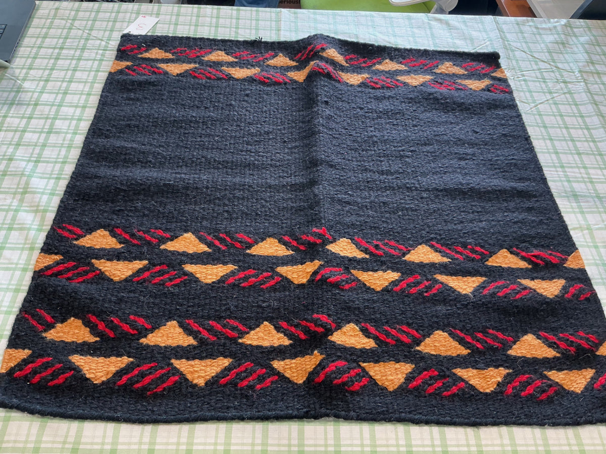 western Saddle  Blanket Black red 34-35"