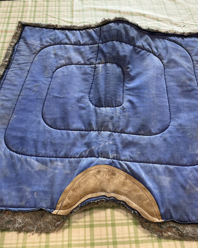 western saddle pad blue 29-28"