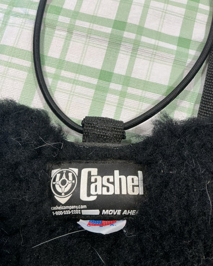 saddle seat saver black fleece (cashel)