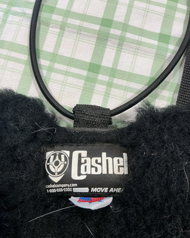 saddle seat saver black fleece (cashel)