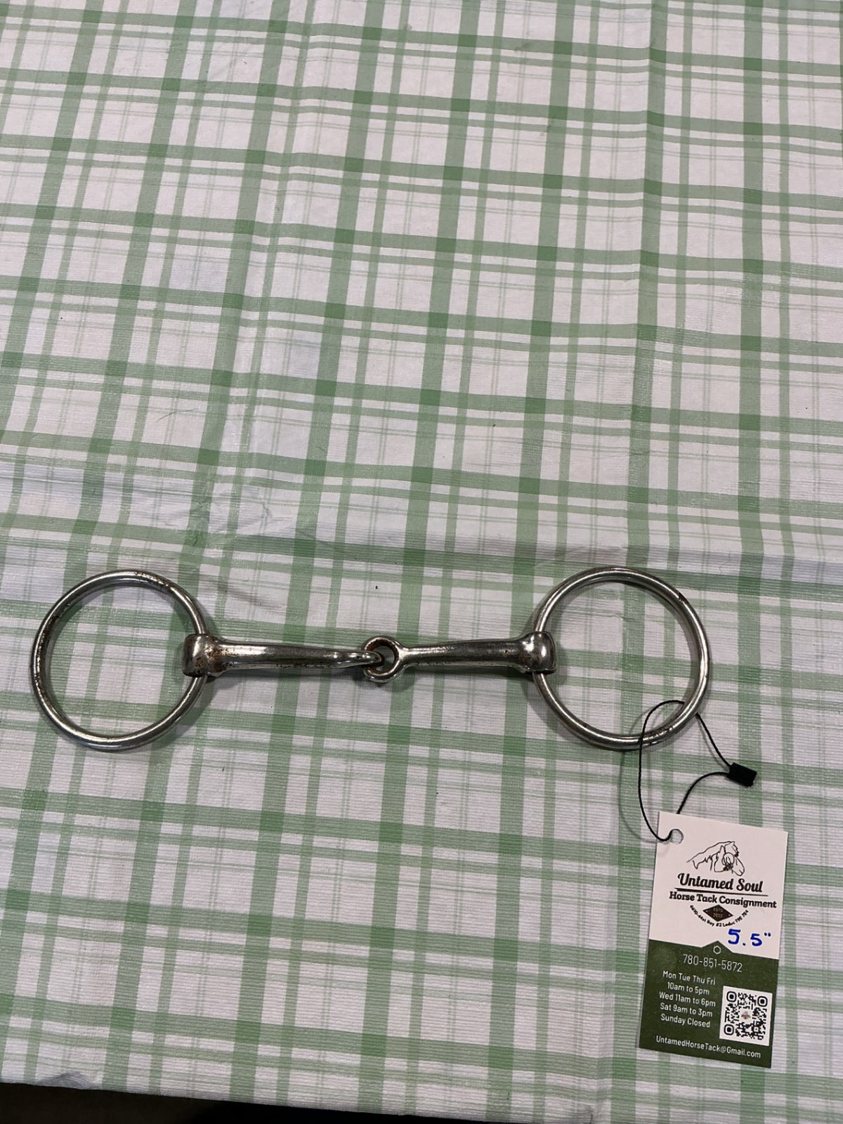 regular single jointed snaffle 