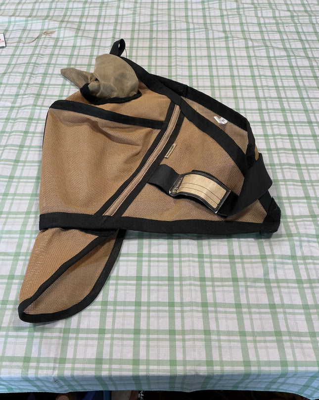 brown fly mask fits arab and cob-medium
