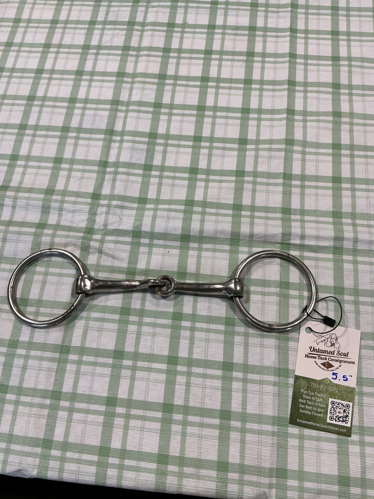 regular single jointed snaffle 