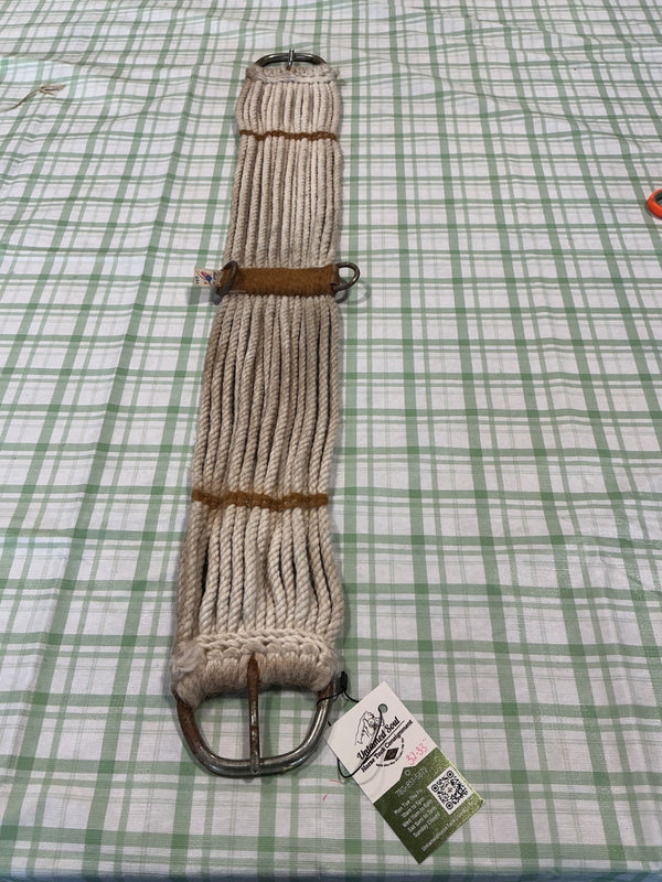 Western Cinch – White Rope, 32"–33" (Some Rust) | Used, Acceptable