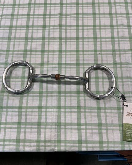 myler mboy low port comfort snaffle eggbutt bit with copper inlay