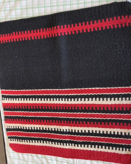 western saddle pad red/black 