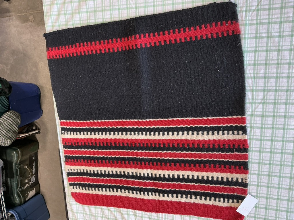 western saddle pad red/black 