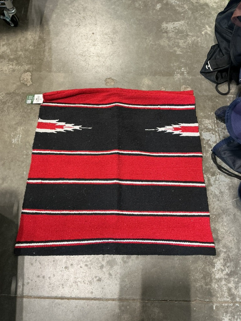 western saddle blanket red black white 36x59.5 