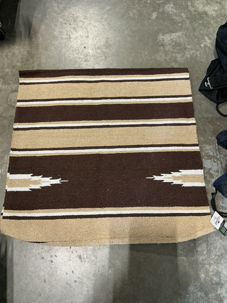 western saddle blanket brown tan 32x62.5 
