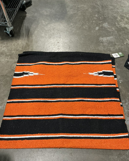 western saddle blanket orange/black 30x58.5
