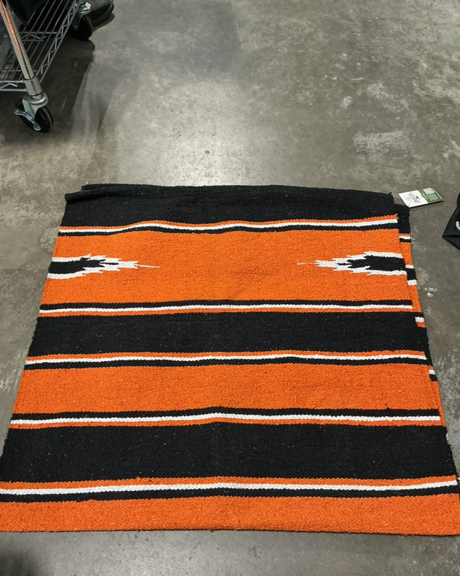 western saddle blanket orange/black 30x58.5