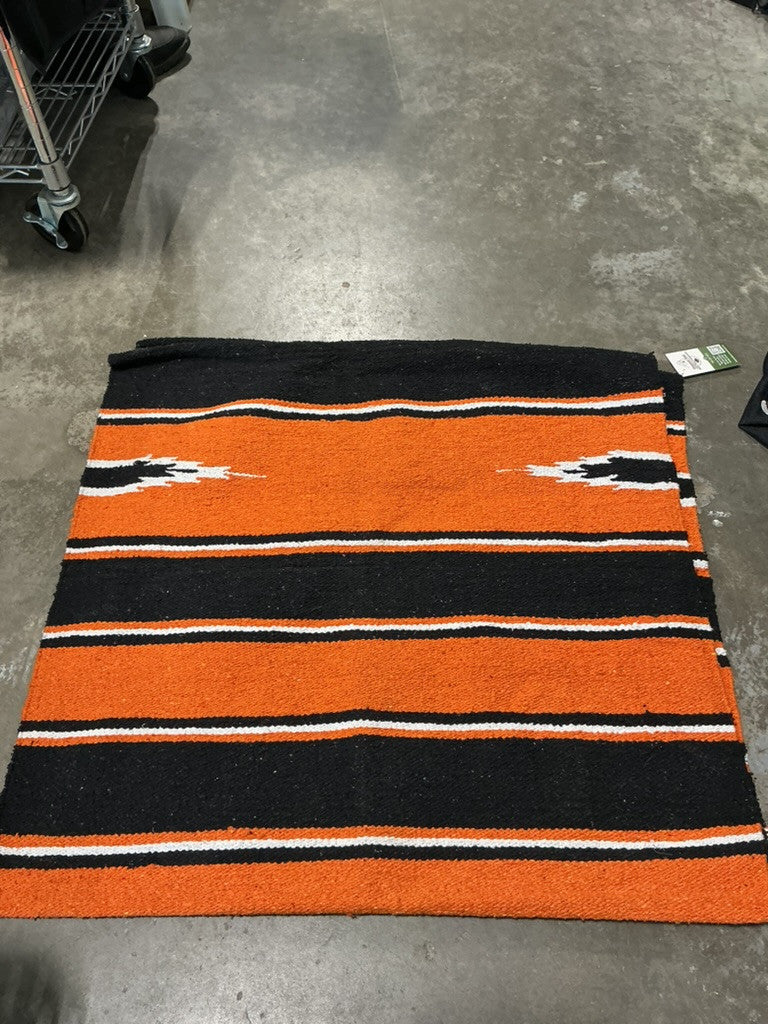 western saddle blanket orange/black 30x58.5