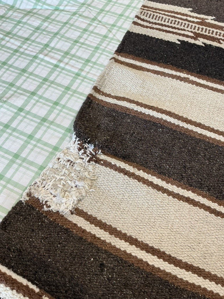 western sadle blanket brown/black 28x58