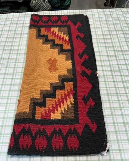 western saddle blanket brown black dark red 33.5x38 