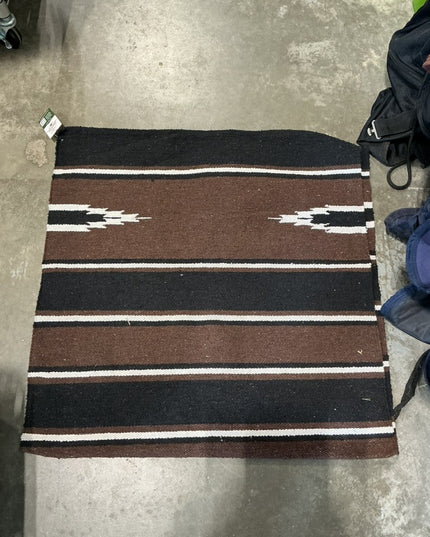 western saddle blanket dark brown / black 32x65 