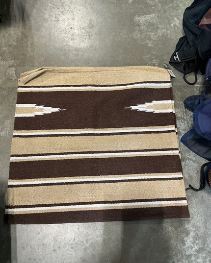 western saddle blanket brown tan 32x62.5 