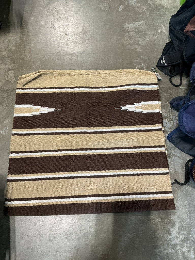 western saddle blanket brown tan 32x62.5 
