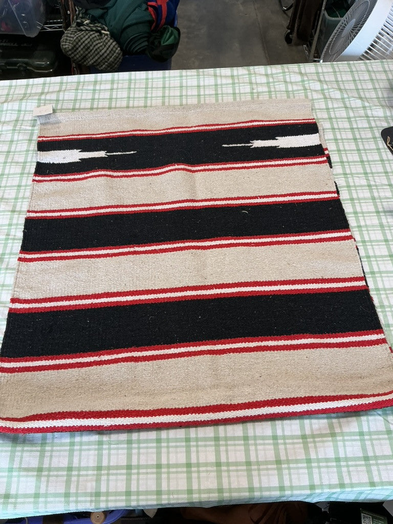 western saddle blanket red/black/tan 28x61.5 