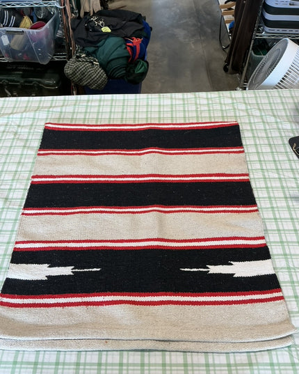 western saddle blanket red/black/tan 28x61.5 