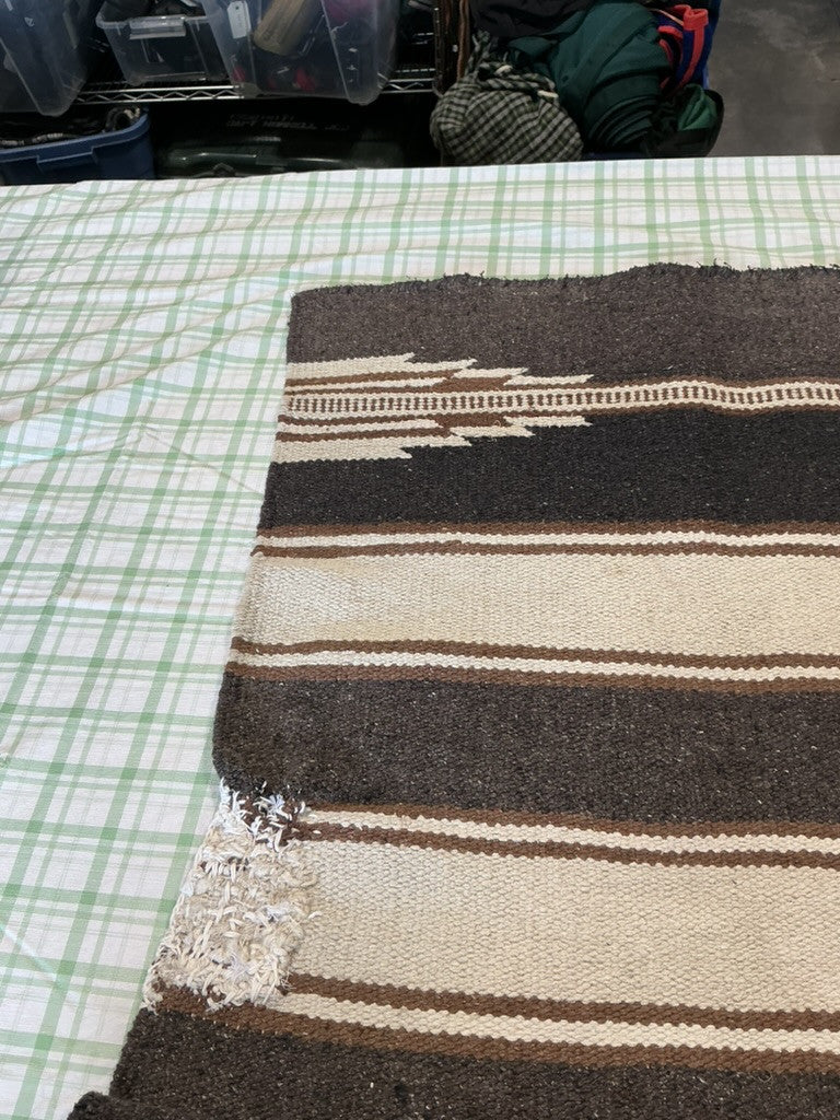 western sadle blanket brown/black 28x58