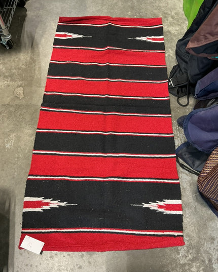 western saddle blanket red black white 36x59.5 
