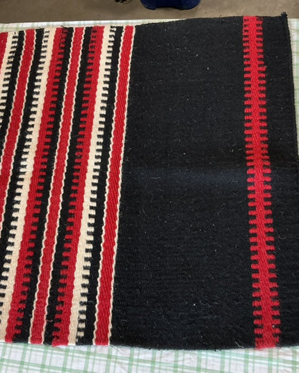 western saddle pad red/black 
