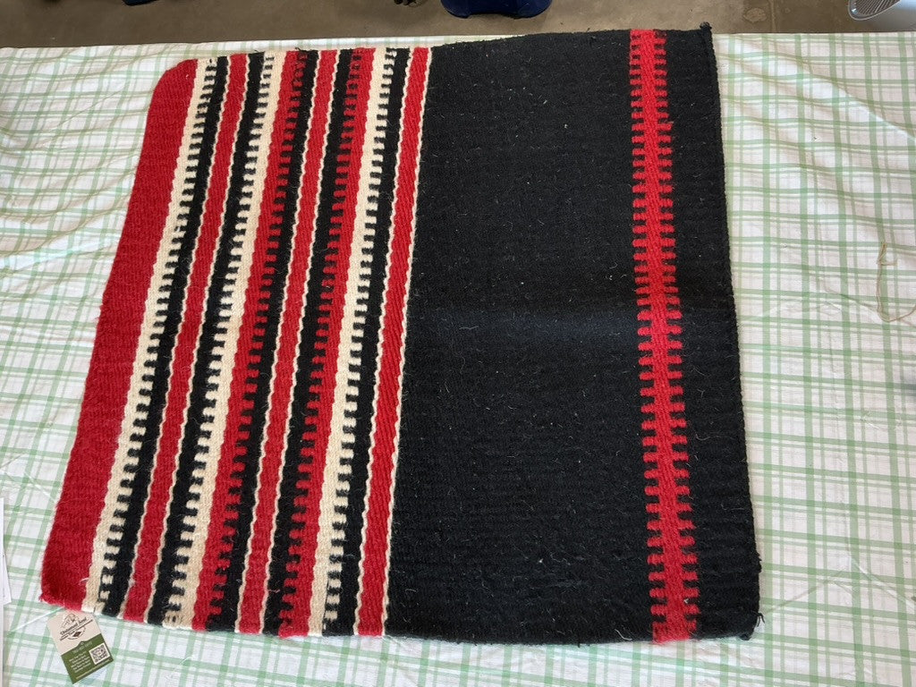 western saddle pad red/black 