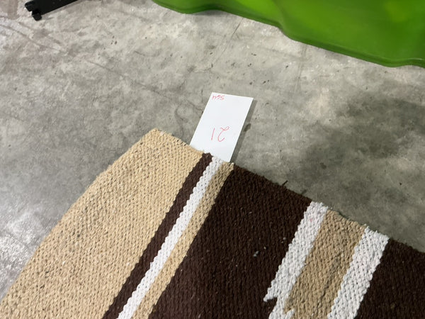 Western Saddle Blanket – Brown/Tan, 32" x 62.5" | Used, Good