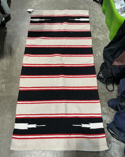 western saddle blanket red/black/tan 28x61.5 
