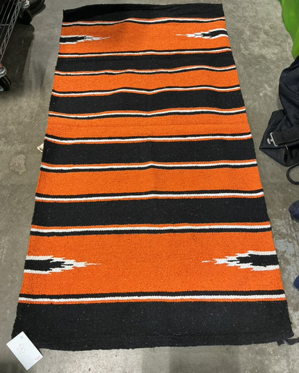 western saddle blanket orange/black 30x58.5