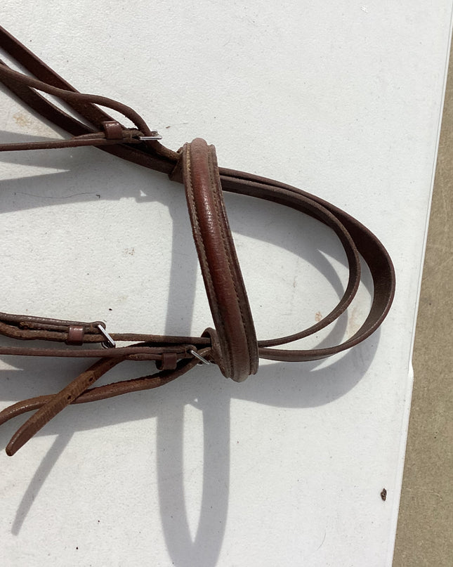 english bridle brown leather 