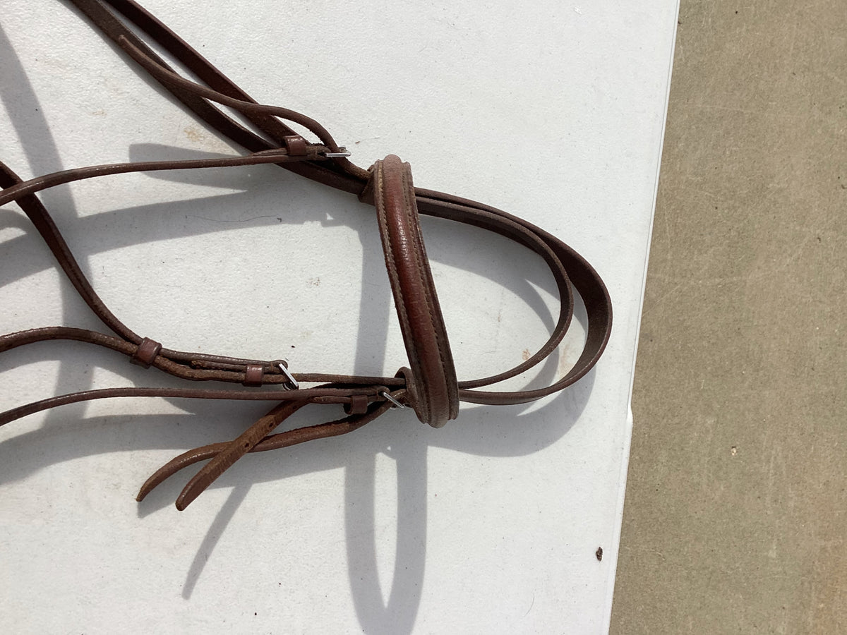 english bridle brown leather 