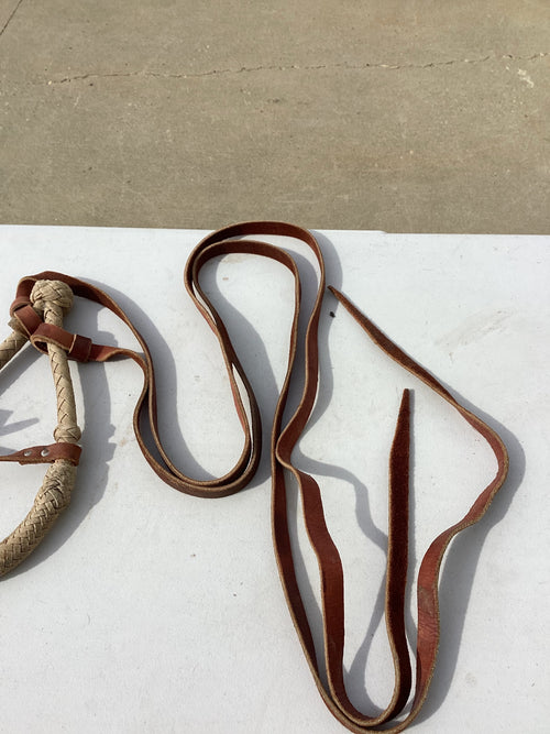 Hackamore – Lariat Nose with Reins, Light Brown, Horse | Used, Very Good