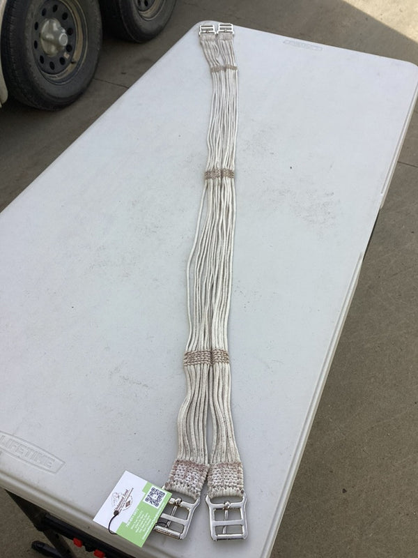 English Girth – White Rope, 49" | Used, Good