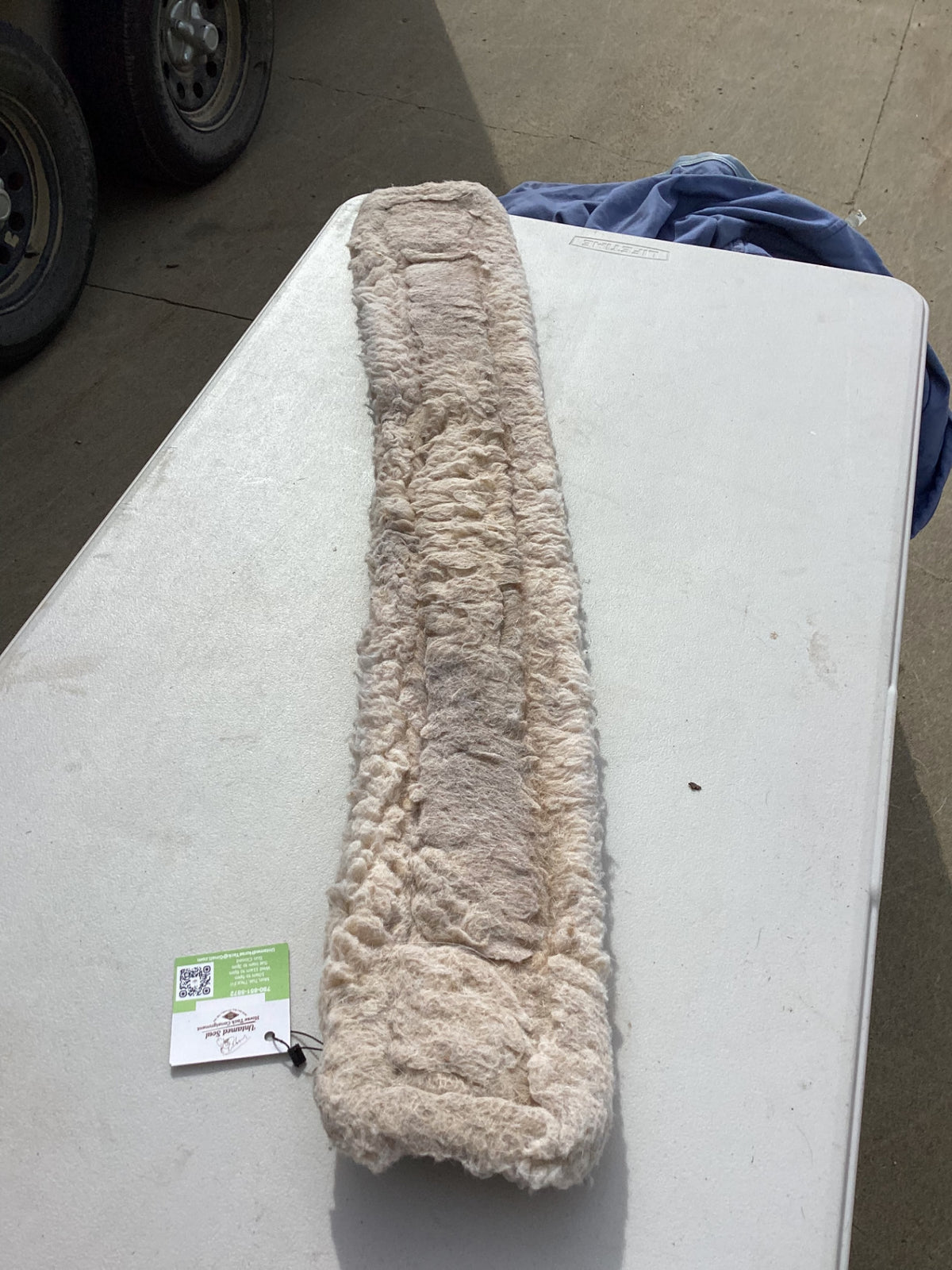 western cinch white fleece 34"