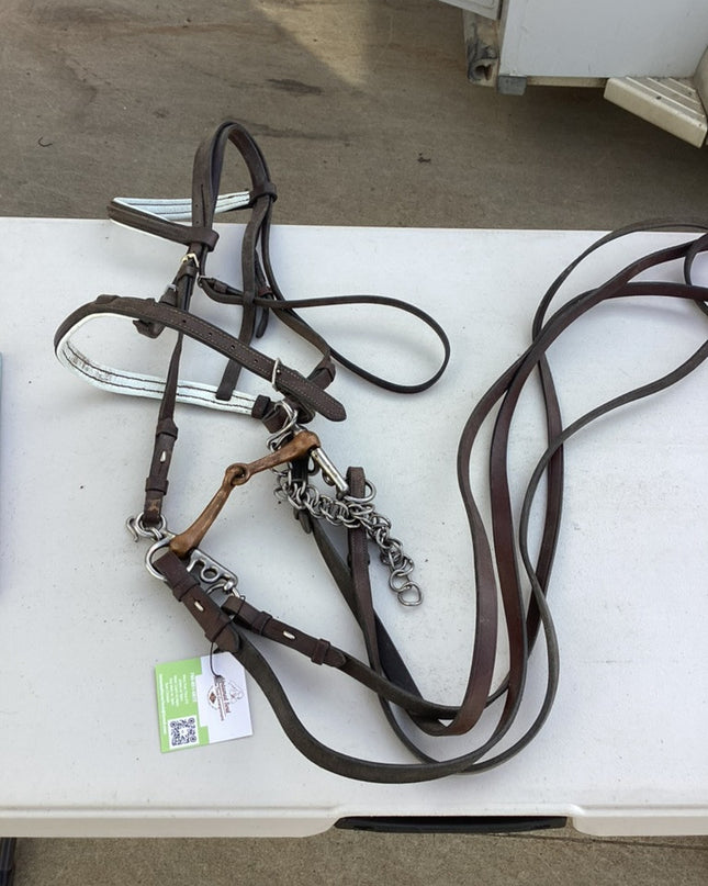 english bridle with bit 