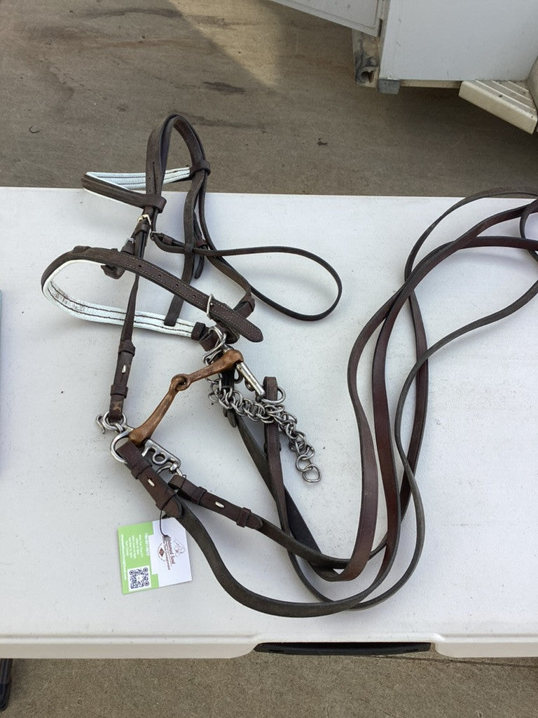 english bridle with bit 