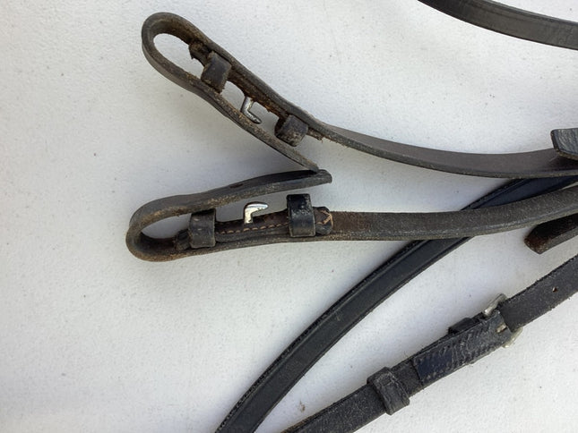 english bridle black leather 
