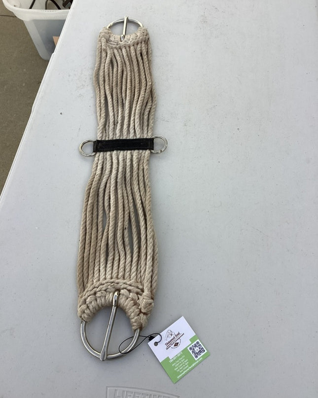western rope cinch 29" white 