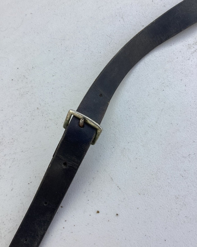 martingale black leather 