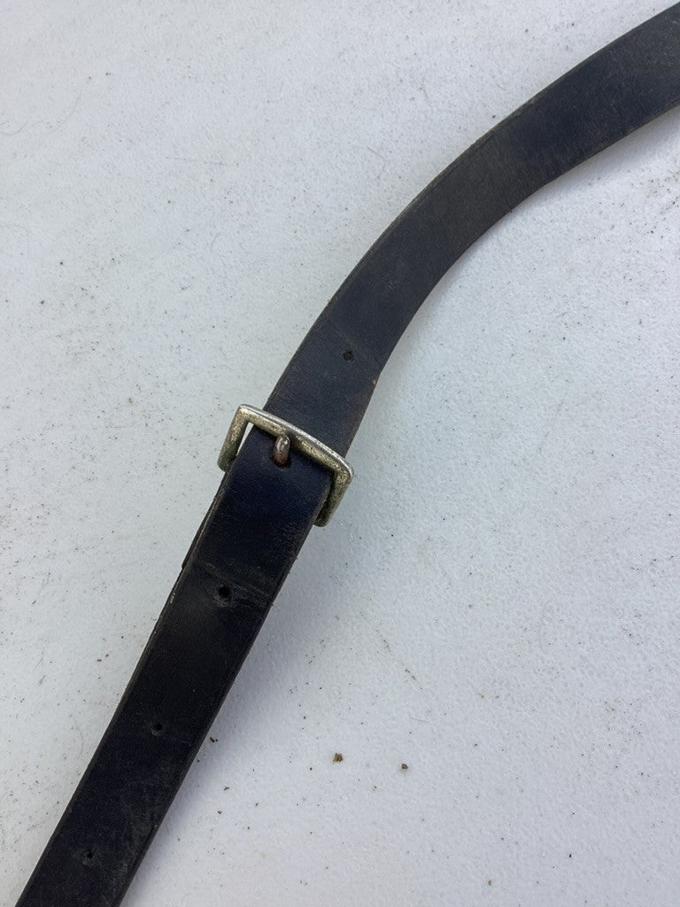 martingale black leather 