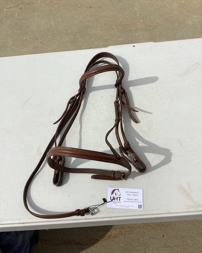 english bridle brown leather 