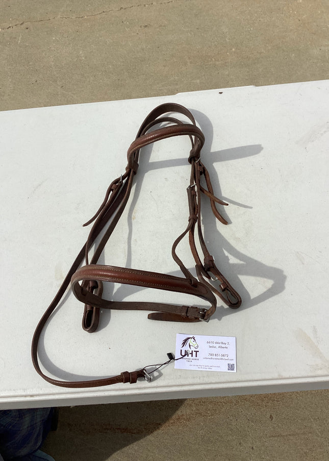 english bridle brown leather 